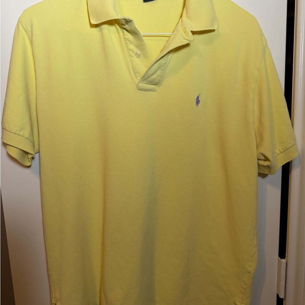 Polo by Ralph Lauren Men's Yellow Polo Shirt